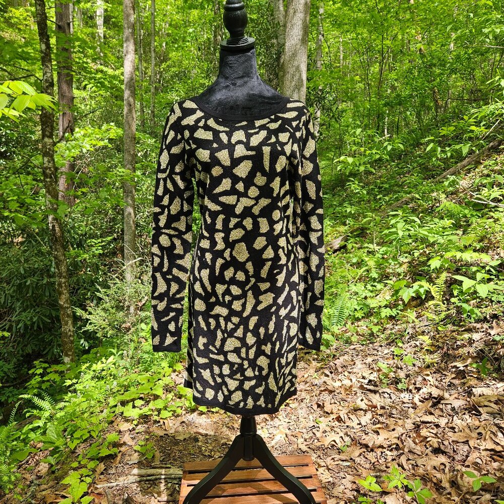 VS Vintage MODA Animal Print Knit Dress Size L